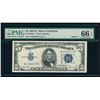 Image 1 : 1934D $5 STAR Silver Certificate PMG 66EPQ