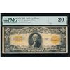 Image 1 : 1922 $20 Gold Certificate PMG 20