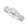 Image 1 : 14KT White Gold 0.40ctw Diamond Ring
