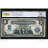 Image 1 : 1899 $2 Mini Porthole Silver Certificate PCGS 30