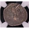 Image 1 : ROMAN IMPERATORIAL. Julius Caesar. P. Sepullius Macer. AR Denarius. ca. Feb.-Mar. 44 B.C. NGC Choice