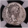 Image 1 : ROMAN EMPIRE. Septimius Severus. AR Denarius. ca. 200-201 A.D. NGC AU. Strike: 4/5, Surface: 3/5.