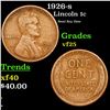 Image 1 : 1926-s Lincoln Cent 1c Grades vf+