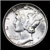 Image 2 : 1941-p Mercury Dime 10c Grades GEM+ Unc