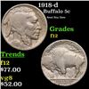 Image 1 : 1918-d Buffalo Nickel 5c Grades f, fine