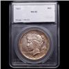 Image 2 : ***Auction Highlight*** 1921-p Peace Dollar $1 Graded ms62 By SEGS (fc)
