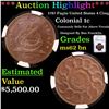 Image 1 : ***Auction Highlight*** NGC 1787 Fugio Colonial Cent United States 4 Cinq 1c Grades ms62 bn BY NGC (