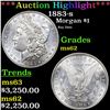 Image 1 : ***Auction Highlight*** 1883-s Morgan Dollar $1 Grades Select Unc (fc)