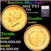 Image 1 : ***Auction Highlight*** 1851 Gold Dollar TY-I $1 Graded ms66+ By SEGS (fc)