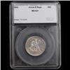 Image 4 : ***Auction Highlight*** 1853 arrow & rays Seated Liberty Quarter 25c Graded ms63+ By SEGS (fc)