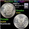 Image 1 : ***Auction Highlight*** 1883-s Morgan Dollar $1 Graded ms64 By SEGS (fc)