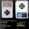Image 1 : NGC Thrace, Mesambria c.2nd-1st Centuries BC AE20(6.53g) obv female head rv Athena advancing Graded 