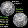 Image 1 : 1904-o Morgan Dollar $1 Grades Select Unc+ PL