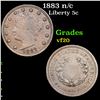 Image 1 : 1883 n/c Liberty Nickel 5c Grades vf, very fine
