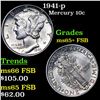 Image 1 : 1941-p Mercury Dime 10c Grades GEM+ FSB