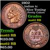 Image 1 : 1902 Indian Cent 1c Grades Select Unc RB