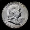 Image 2 : 1952-s Franklin Half Dollar 50c Grades GEM Unc