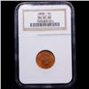 Image 2 : NGC 1898 Indian Cent 1c Graded ms64 rb By NGC
