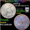 ***Auction Highlight*** 1857-p Seated Liberty Dollar $1 Graded ms64 BY SEGS (fc)