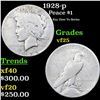 1928-p Peace Dollar 1 Grades vf+