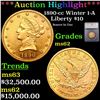 ***Auction Highlight*** 1890-cc Gold Liberty Eagle Winter 1-A $10 Graded ms62 By SEGS (fc)
