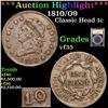 Image 1 : ***Auction Highlight*** 1810/09 Classic Head Large Cent 1c Graded vf++ BY USCG (fc)