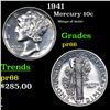 Image 1 : Proof 1941 Mercury Dime 10c Grades GEM+ Proof