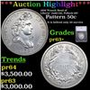 Image 1 : Proof ***Auction Highlight*** 859 'French Head of Liberty' Pattern Half Dollar Judd-241, Pollock-297