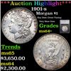 ***Auction Highlight*** 1901-s Morgan Dollar $1 Graded ms64+ By SEGS (fc)