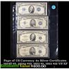 Image 1 : Page of US Currency 4x Silver Certificates 1934D $5, 1934a $10, 1953 $5, 1953 $10 VF/XF