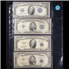 Image 2 : Page of US Currency 4x Silver Certificates 1934D $5, 1934a $10, 1953 $5, 1953 $10 VF/XF