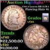 ***Auction Highlight*** 1795 2 Leaves Flowing Hair Dollar $1 BB-21/B-1 Graded vf25 By SEGS (fc)