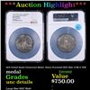 Image 1 : ***Auction Highlight*** NGC 1876 United States Centennial Medal, 58mm Oversized NGC Slab J-CM-11 WM 