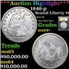 Image 1 : ***Auction Highlight*** 1846-p Seated Liberty Dollar $1 Graded Choice+ Unc BY USCG (fc)