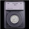 Image 4 : ***Auction Highlight*** 1853 arrow & rays Seated Liberty Quarter 25c Graded ms63 By SEGS (fc)