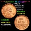 Image 1 : ***Auction Highlight*** 1920-s Lincoln Cent 1c Grades Choice+ Unc RB (fc)