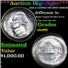 Image 1 : ***Auction Highlight*** 1999-d Jefferson Nickel CAPPED DIE MINT ERROR 5c Grades GEM+ Unc (fc)