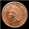Image 2 : ***Auction Highlight*** PCGS 1877 Indian Cent Near TOP POP! 1c Graded ms65 rb CAC BY PCGS (fc)