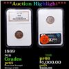 Image 1 : Proof ***Auction Highlight*** NGC 1869 Three Cent Silver 3cs Graded pr65 By NGC (fc)