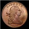 Image 2 : ***Auction Highlight*** 1805 Draped Bust Half Cent Small 5,Stems C-3 R-4 TOP POP! 1/2c Graded au58 B