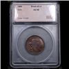 Image 4 : ***Auction Highlight*** 1805 Draped Bust Half Cent Small 5,Stems C-3 R-4 TOP POP! 1/2c Graded au58 B