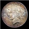 Image 2 : ***Auction Highlight*** 1928-p Peace Dollar Colorfully Toned $1 Graded ms64+ By SEGS (fc)