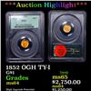 Image 1 : ***Auction Highlight*** PCGS 1852 Gold Dollar $1 OGH TY-I Grades ms64 By PCGS (fc)