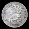 Image 2 : ***Auction Highlight*** 1821 Lg Date Capped Bust Dime 10c Graded ms64+ By SEGS (fc)