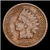 Image 2 : 1909-s Indian Cent 1c Graded vf25 By SEGS