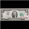 Image 2 : 1976 $2 Federal Reserve Note 1st Day of Issue, with Stamp Grades Gem CU