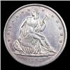 Image 2 : ***Auction Highlight*** 1842 Sm Date Lg Let Seated Half Dollar WB-102 Rev Die Cud Near TOP POP! 50c 