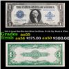 1923 $1 Large Size Blue Seal Silver Certificate, Fr-238, Sig. Woods & White Grades Choice AU