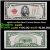 1928F $5 Red Seal United States Note Grades Choice AU/BU Slider