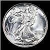 Image 2 : 1943-p Walking Liberty Half Dollar 50c Grades GEM+ Unc